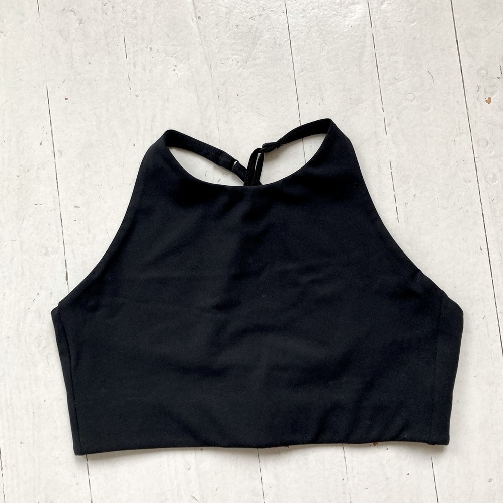 Girlfriend Collective Topanga Bra in Black - Size M